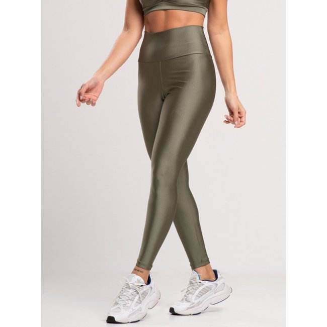 Legging Fit One Bliss Poliamida Verde Militar
