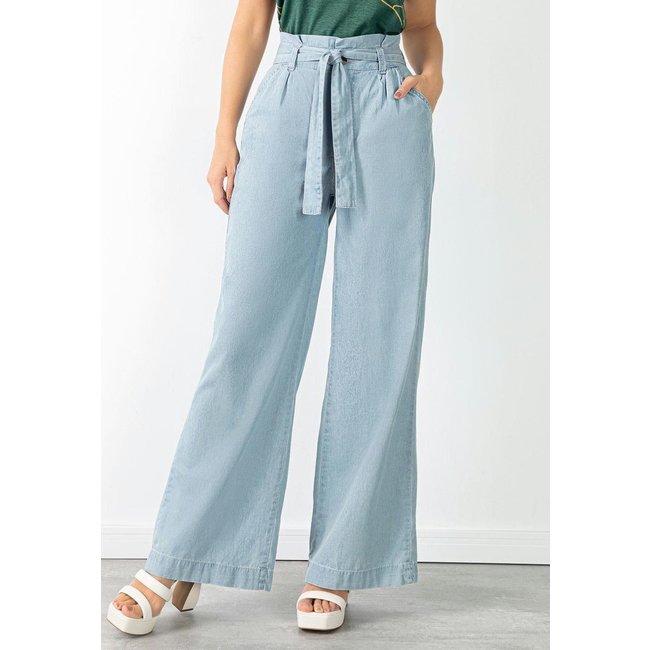Calça Modelo Clochard Pantalona Azul Quintess