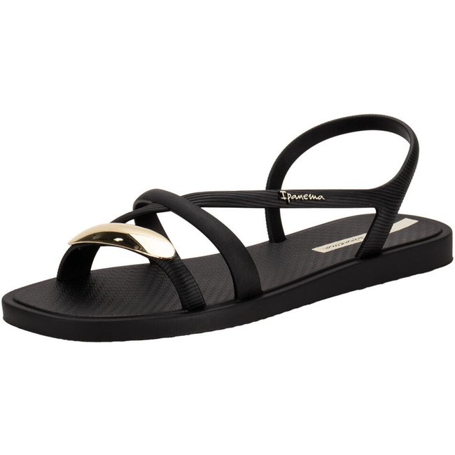 Sandália Feminina Flat Go Chic Ipanema 27350 3297350 Preto