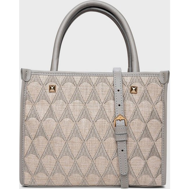 Bolsa Tote Canvas Carrano 800814 Cinza