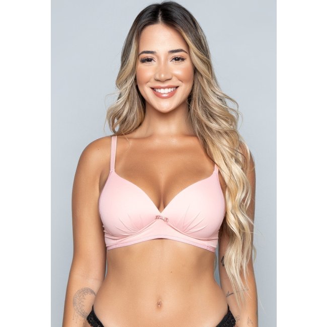 Sutiã Vekyo com Bojo Molinho Flex sem Arco Soft Rosa Claro