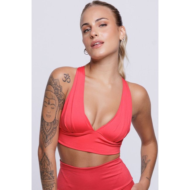 Top Serra e Mar Modas Fitness Bojo Vick Vermelho
