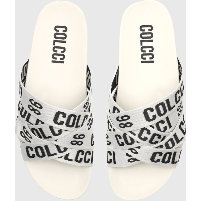 Rasteira Slide Colcci Tiras Branca