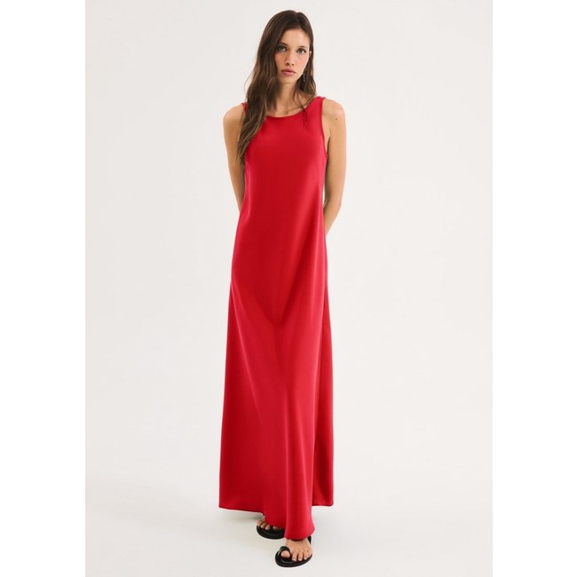 Vestido Longo Decote Costas U Aveludado Hering