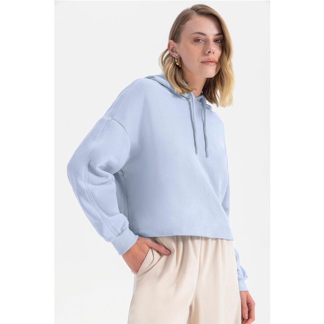 Blusão feminino moletom Essendi Azul