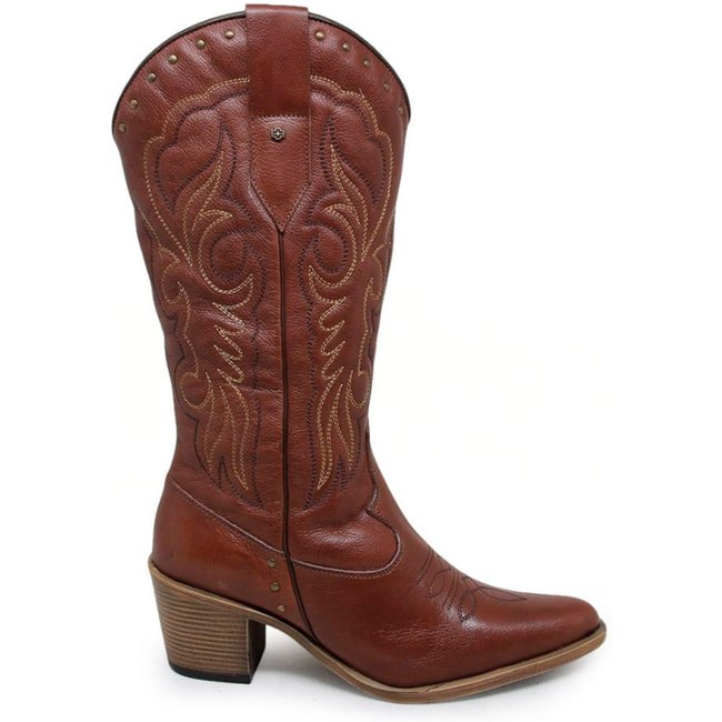 Bota Nashville Couro Mogno Terracota - NAS002