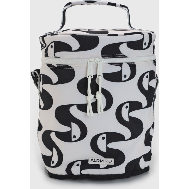 Bolsa Feminina FARM FaroFa Copatucano Estampada Branca