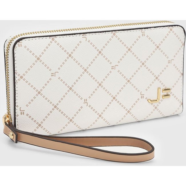 Carteira Feminina Jorge Bischoff Monograma Off-White