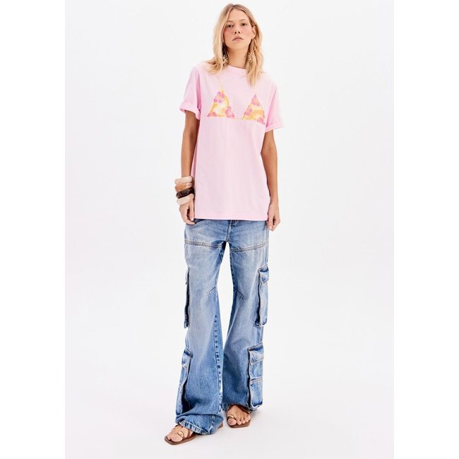 Calça Jeans Full Length Cargo Cintura Alta My Favorite Things