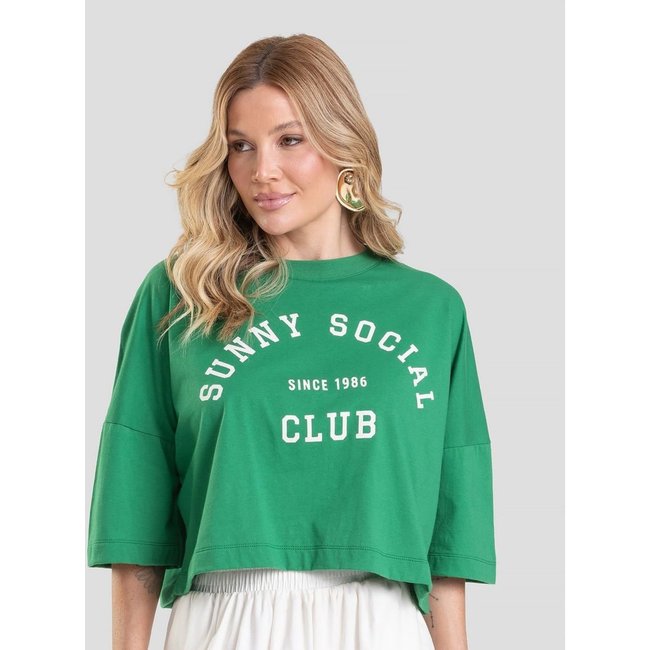 T- Shirt Feminina Cropped Dianna Verde