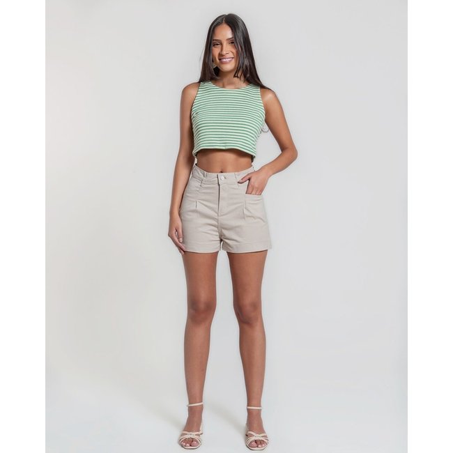 Shorts Jeans Feminino - Curto - Black Jeans - Areia