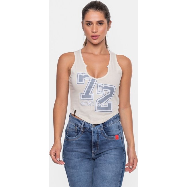 Top Ecko Feminino Line Areia