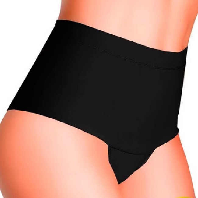 Calcinha Cinta Modeladora Dilady 304223 Zero Barriga PRETO