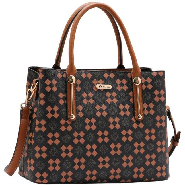 Bolsa Feminina Chenson New Elemento Gráfico 3485295 Café