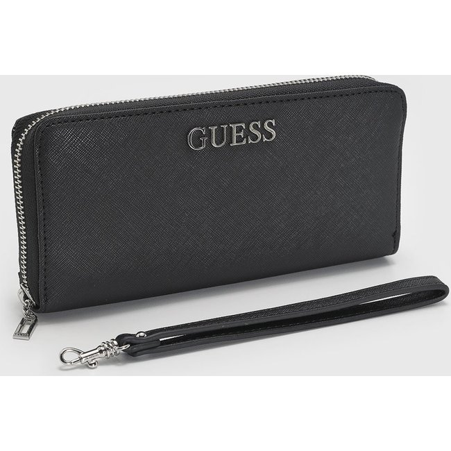 Carteira Feminina Guess Texturizada Preta