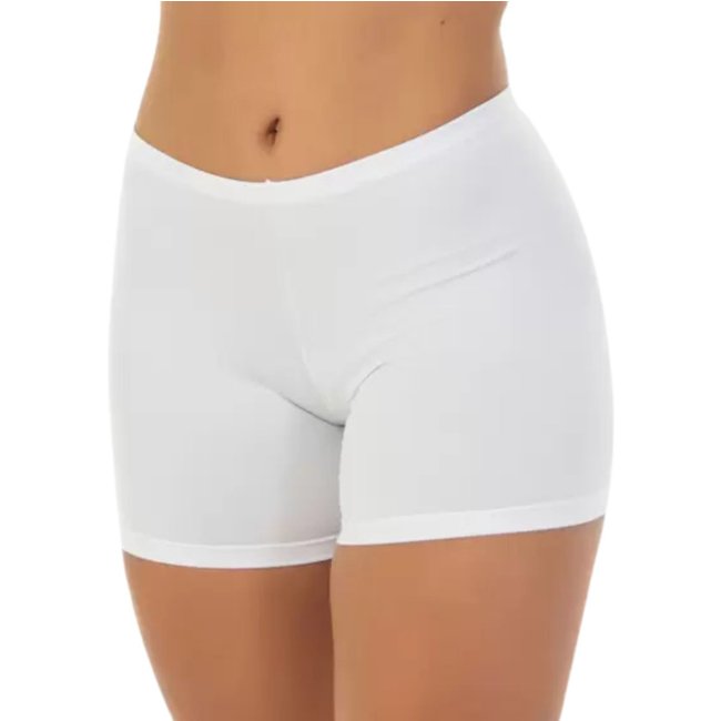 Short Segunda Pele Reflexo Íntimo Anágua Anti Atrito Para Usar Por Baixo Branco