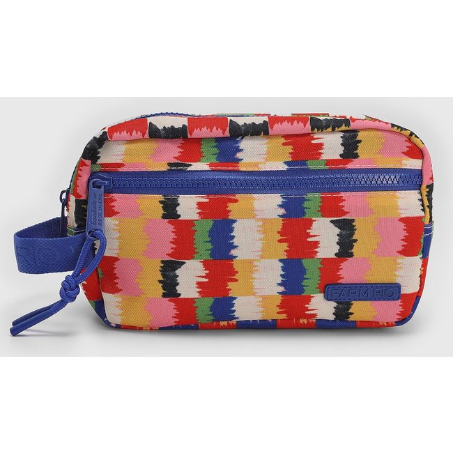 Necessaire Feminina FARM Amo Quadriculado Bosque Passa Colorida