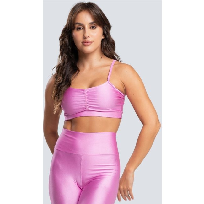 Top Fit One Bliss Poliamida Rosa Chiclete