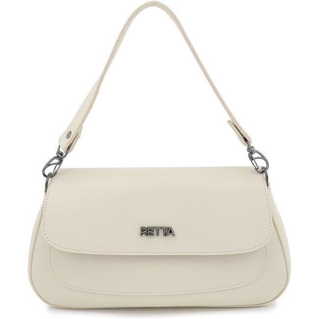 Bolsa Feminina Transversal Pequena Para Festa de Ombro e Mão Retta Oficial Marfim