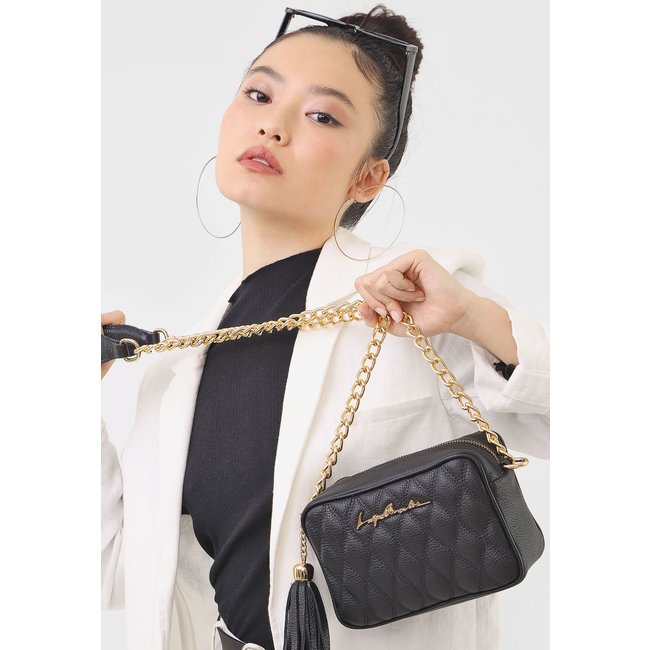 Bolsa Couro Luiza Barcelos Tassel Preta