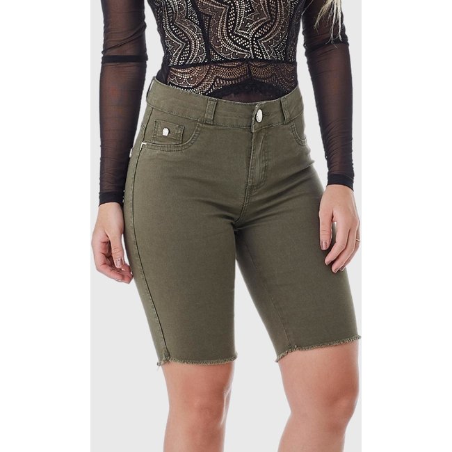 Bermuda Jeans HNO Jeans Ciclista Verde