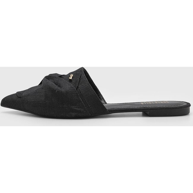 Sapatilha Feminina Santa Lolla Mule Ponta Fina Preta