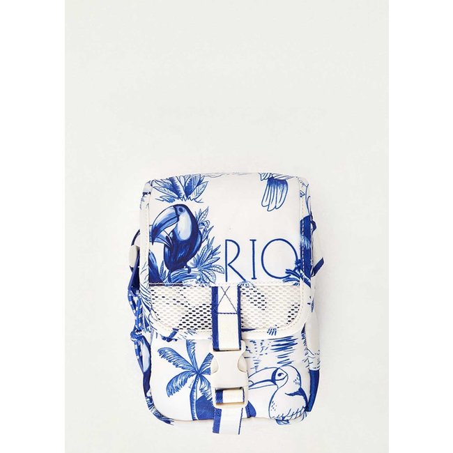 Bolsa Feminina FARM Estampa Tucanos Branca