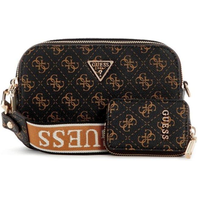 Bolsa Guess Latona Ii Camera Crossbody Marrom