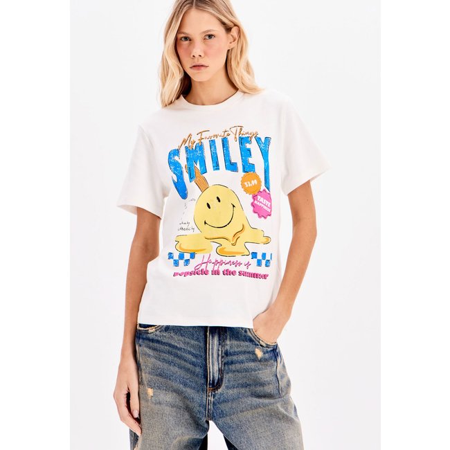 Camiseta My Favorite Regular Smiley Branca