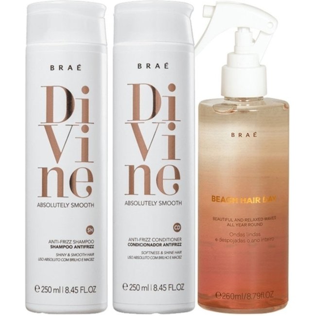 Kit BRAÉ Divine Beach Hair (3 produtos)