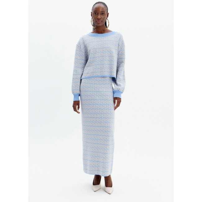 Saia Tricot Super Midi Signature Lança Perfume