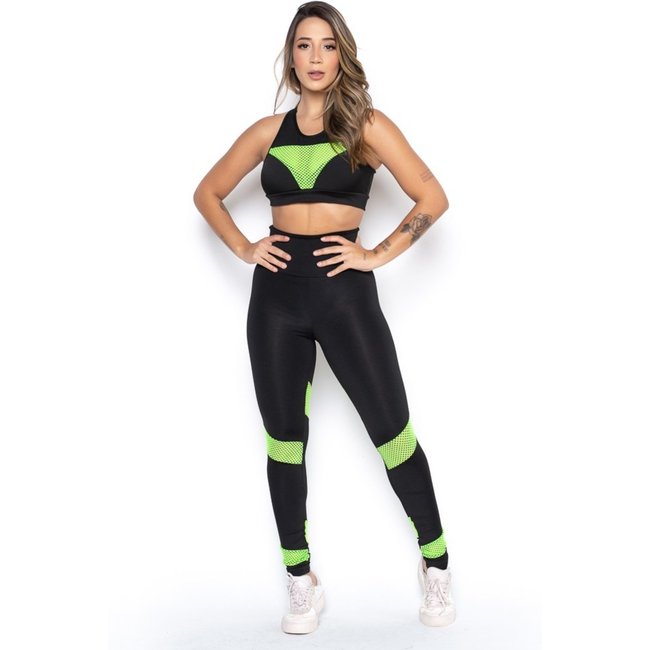 Conjunto Fitness Fristyle Academia Feminino Multicolorido