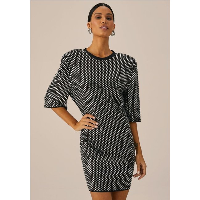 Vestido Shine Com Ombreira Lança Perfume
