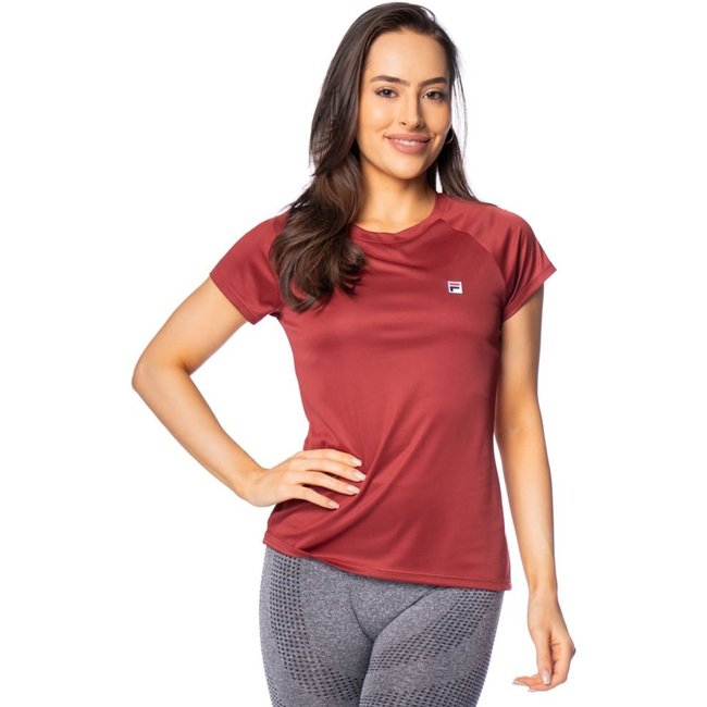 Camiseta Feminina Fila Tennis Basic Vinho