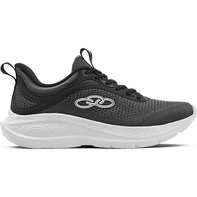 Tênis Esportivo Feminino Vibe Preto Branco Olympikus