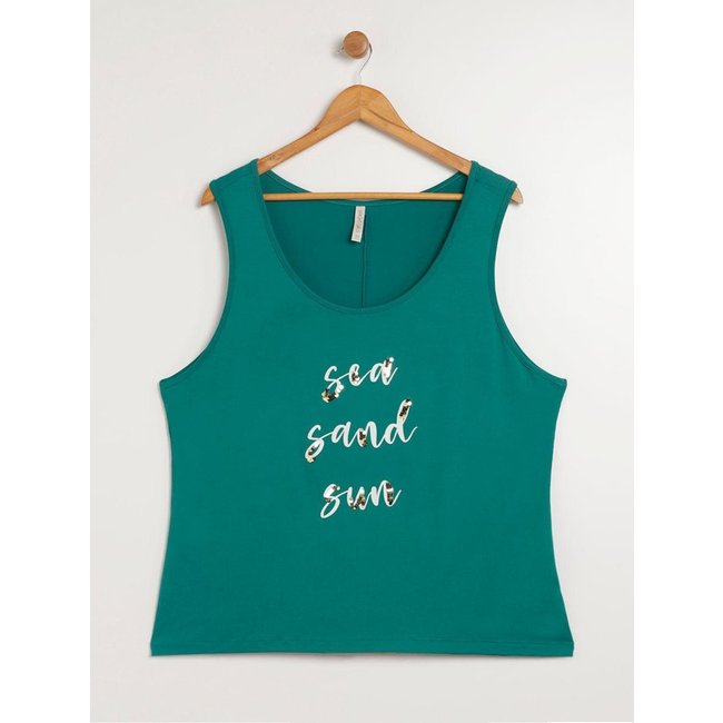 Blusa Regata Plus Size Feminina VERDE