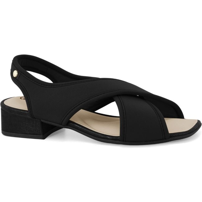 Sandália Feminina Preta Anatômica Comfortflex 2555409-4