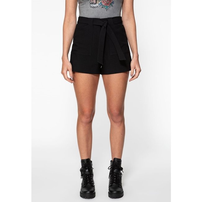 Short Alfaiataria Eco Com Cinto Preto
