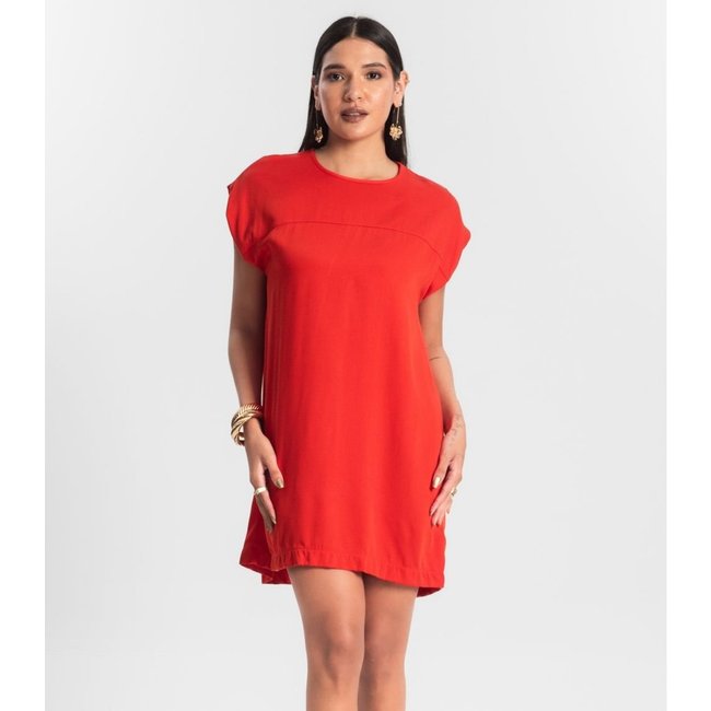 Vestido Curto Feminino Rovitex Laranja