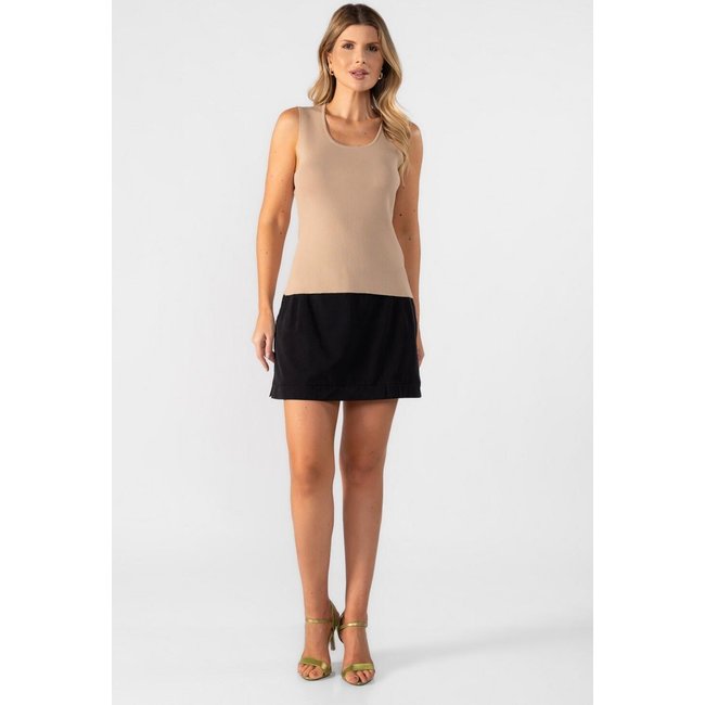 Blusa regata modal canelada Verde