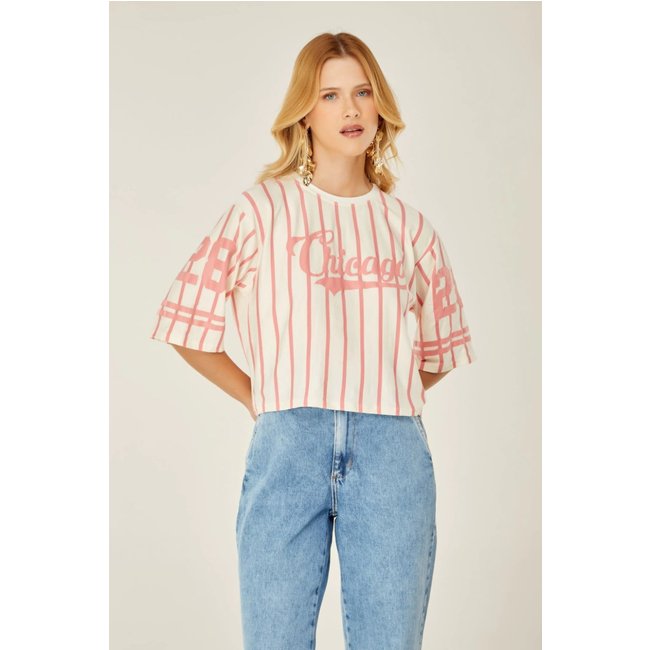 Cropped Oversize D Bell Outlet Fashion Chicago Rosê