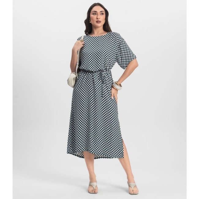 Vestido Midi Infinita Cor Verde