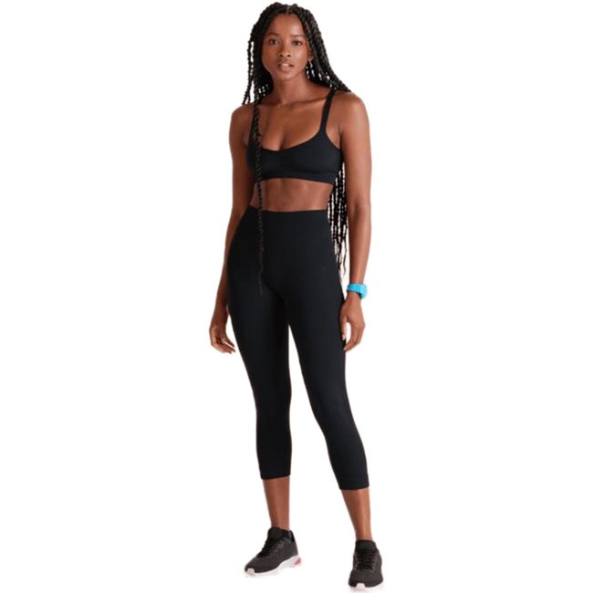 Calça Legging Capri Shine Seamless Lupo Feminina 71376 Preto