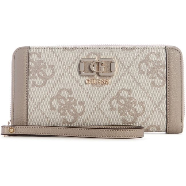 Carteira Guess Karnilla Logo Slg Lrg Zip Arnd Nude