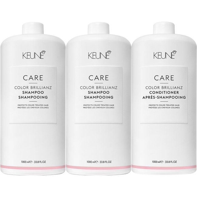 Kit Keune Color Brillianz - Shampoo e Condicionador Litro (3 produtos)