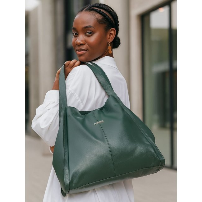 Bolsa de Couro Griffazzi Verde Escuro
