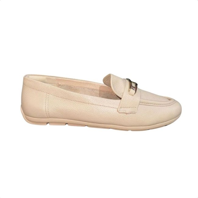 Sapato Feminino Mocassim Comfortflex Bege