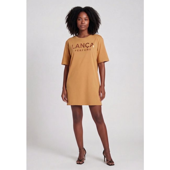 Vestido Feminino Lança Perfume T-dress Caramelo