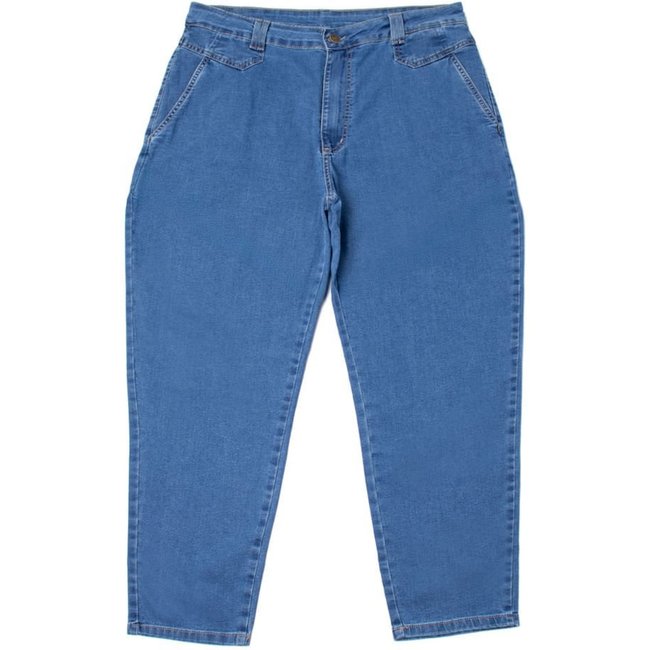 Calça Jeans Feminina Sawary Plus Size Fly Azul Claro