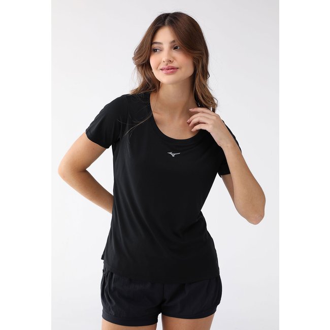 Camiseta Mizuno Reta Run Spark Preta